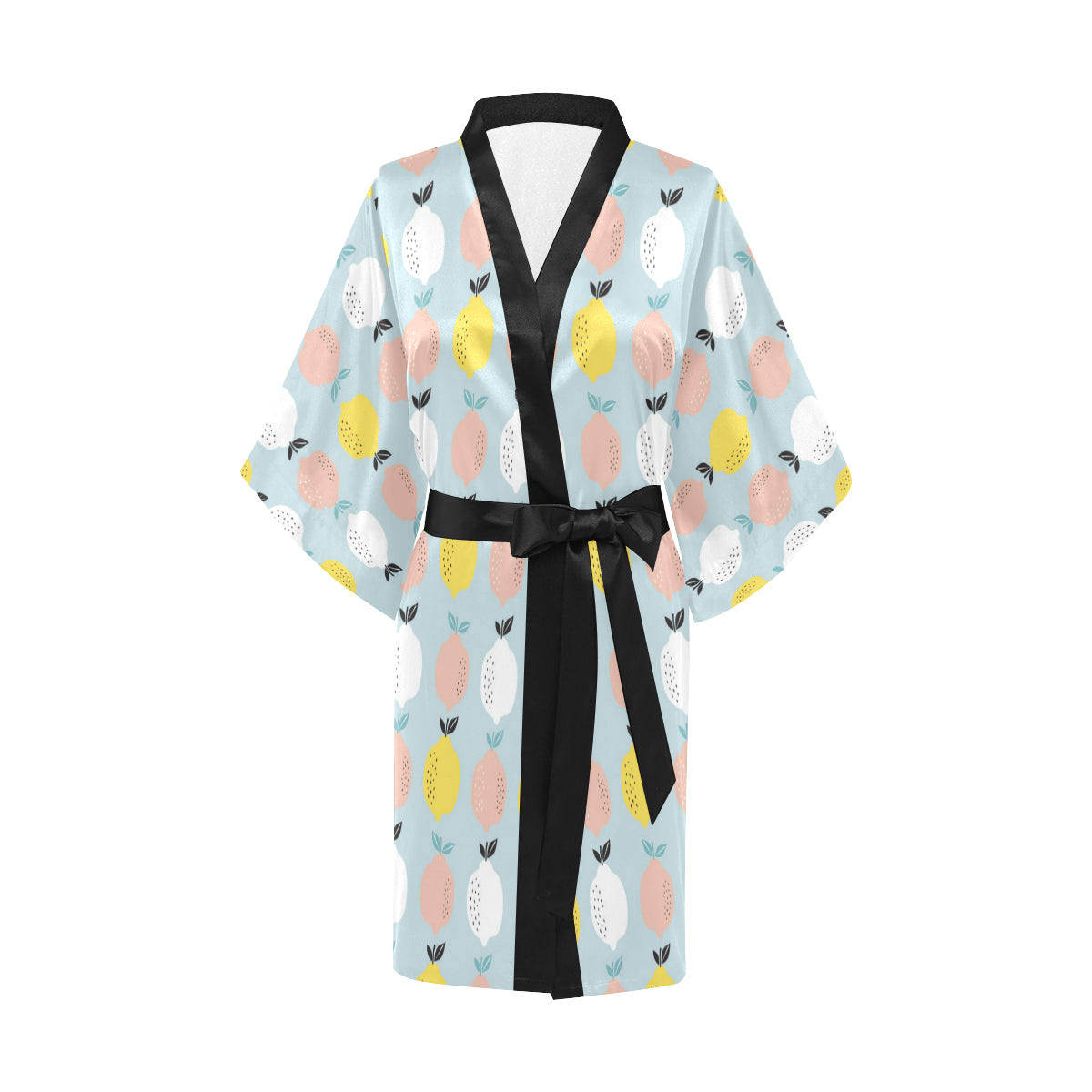 Citrus  Pattern Print Design 03 Women's Short Kimono