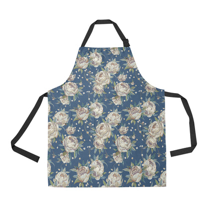 Peony Pattern Print Design A03 Apron with Pocket