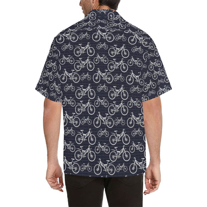 Mountain bike Pattern Print Design 02 Men's Hawaiian Shirt