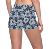 Anemone Pattern Print Design AM09 Yoga Shorts