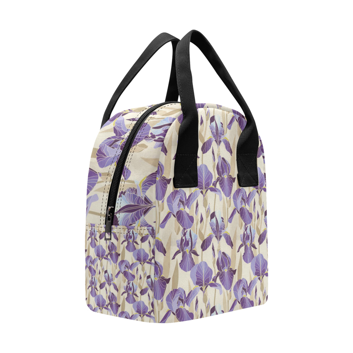 Iris Pattern Print Design IR02 Insulated Lunch Bag