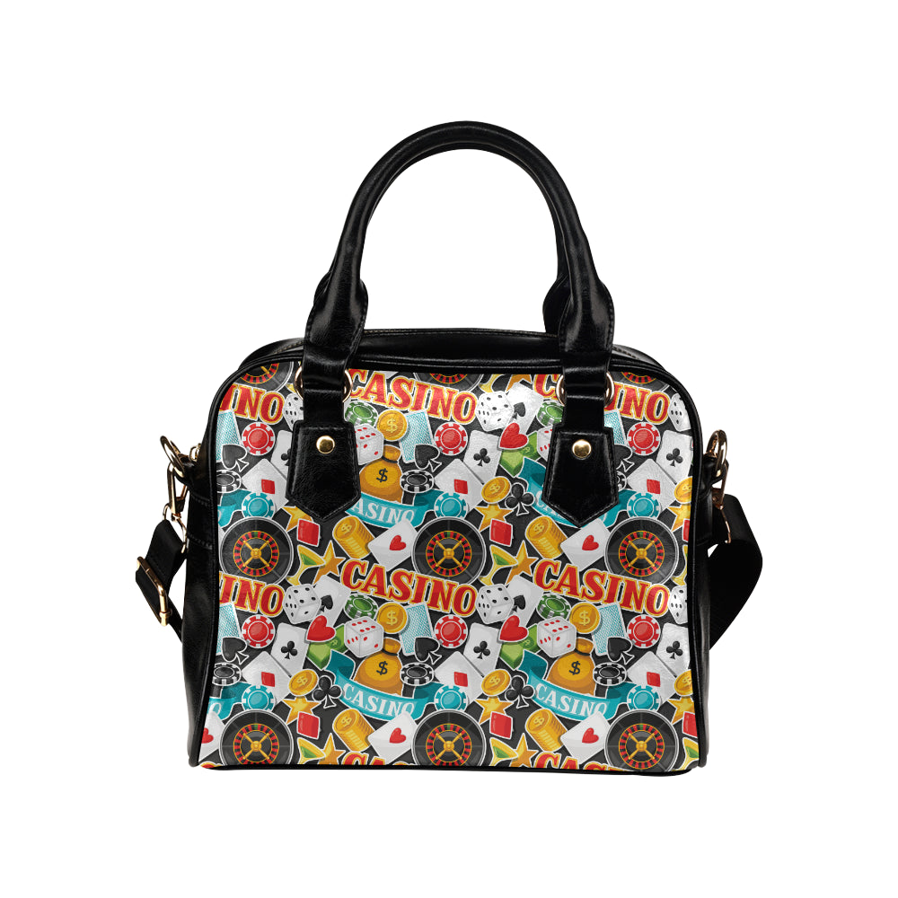 Casino Pattern Print Design 03 Shoulder Handbag