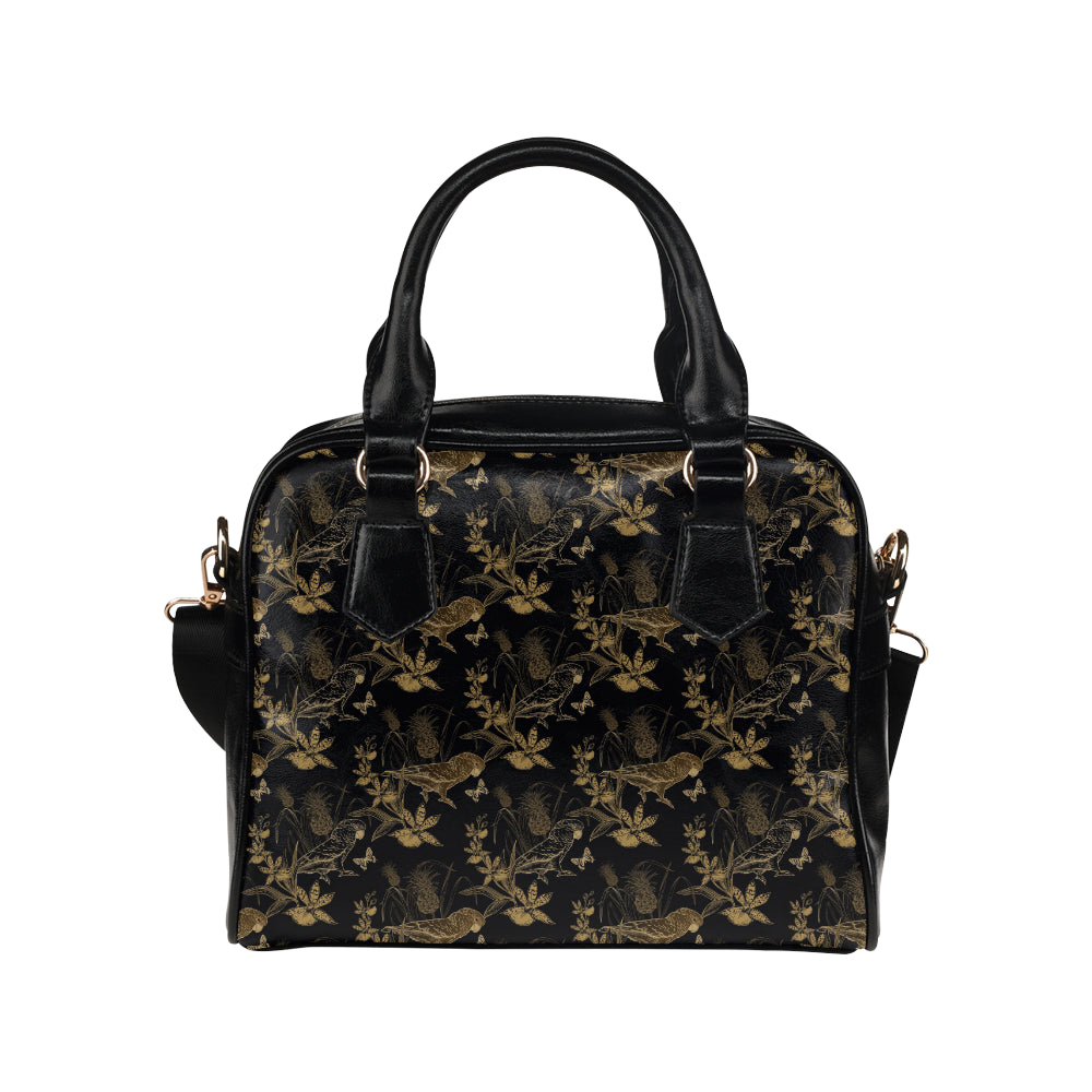 Parakeet Pattern Print Design A05 Shoulder Handbag