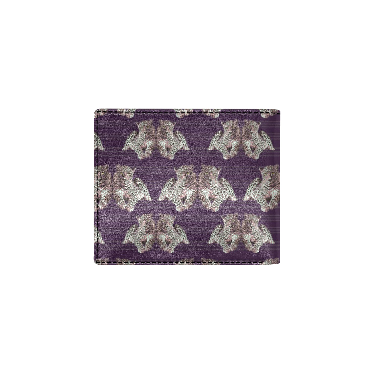 Leopard Pattern Print Design 01 Men's ID Card Wallet