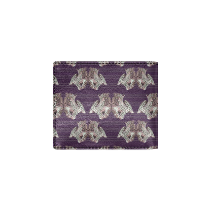 Leopard Pattern Print Design 01 Men's ID Card Wallet