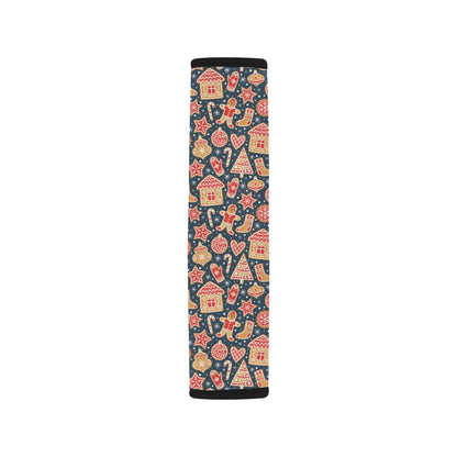 Gingerbread Pattern Print Design 03 Car Seat Belt Cover