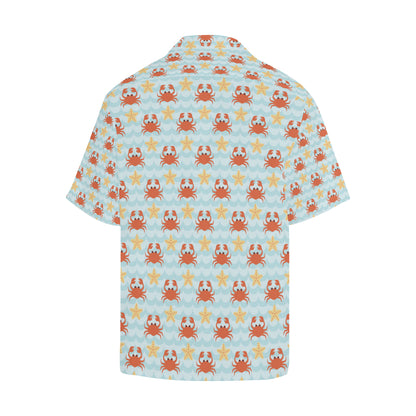 Crab Pattern Print Design 03 Men's Hawaiian Shirt
