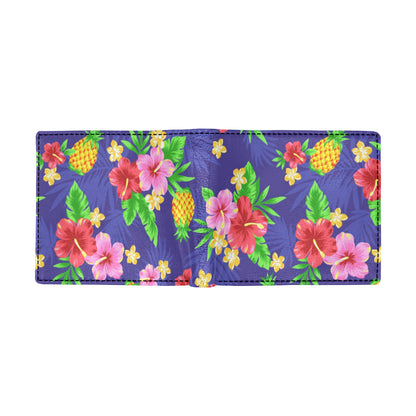 Hawaiian Themed Pattern Print Design H05 Men's ID Card Wallet