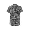 Polynesian Pattern Print Design A02 Men's Short Sleeve Button Up Shirt