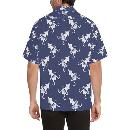 Giant Squid Pattern Print Design 02 Men's Hawaiian Shirt