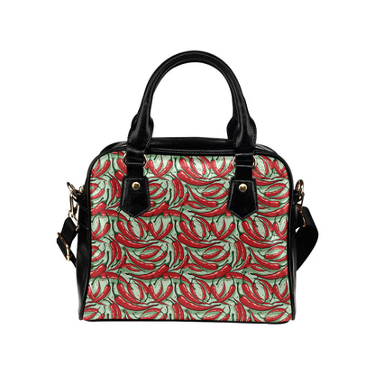 Chilli Pepper Pattern Print Design 04 Shoulder Handbag