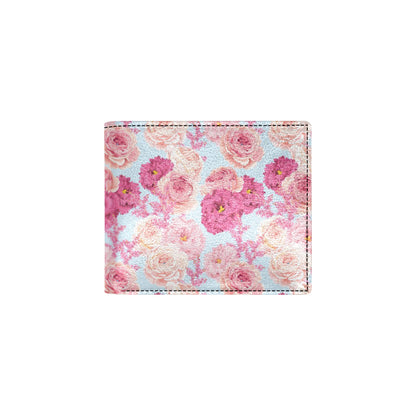 Lisianthus Pattern Print Design LT05 Men's ID Card Wallet