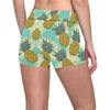 Pineapple Pattern Print Design PP03 Yoga Shorts