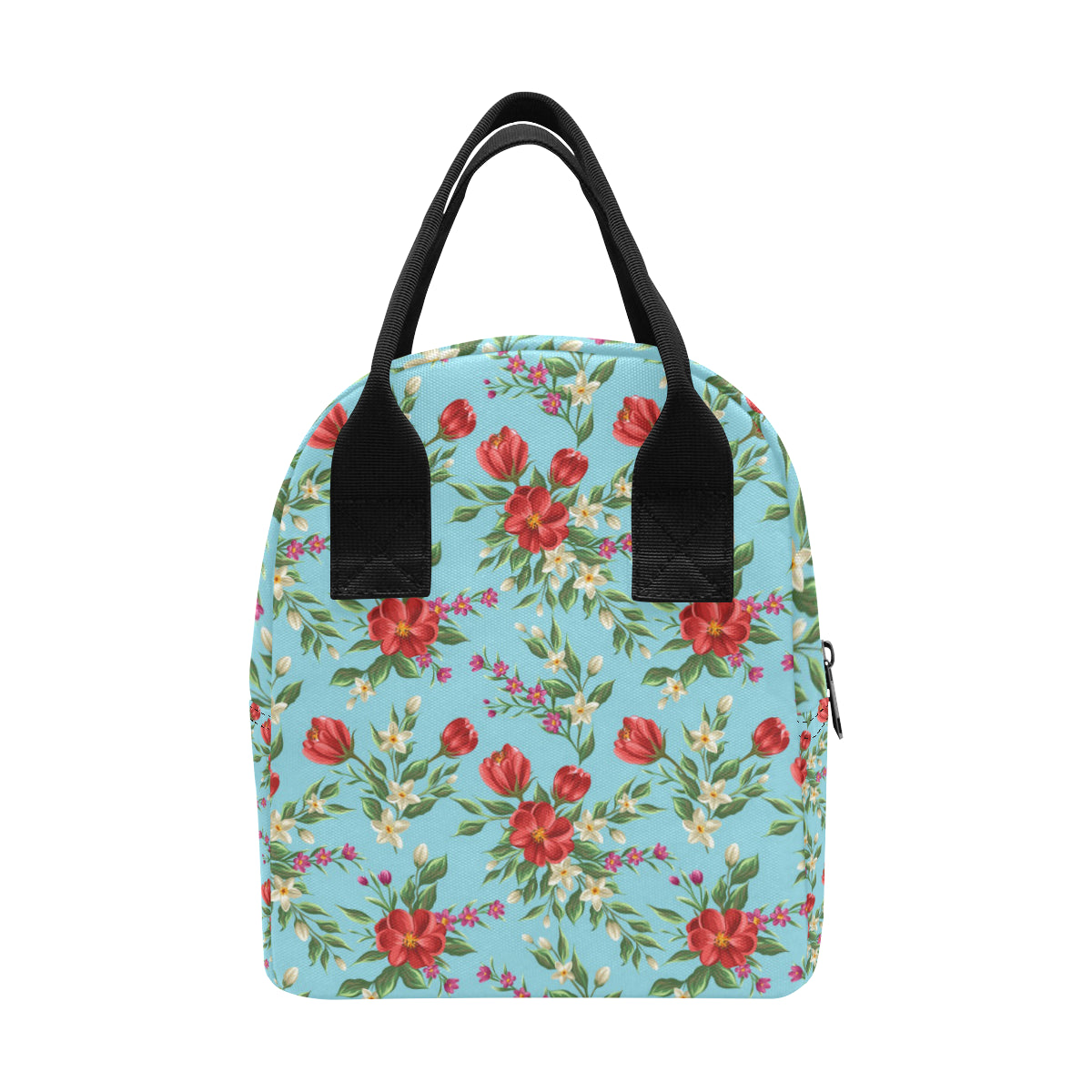 Summer Floral Pattern Print Design SF011 Insulated Lunch Bag