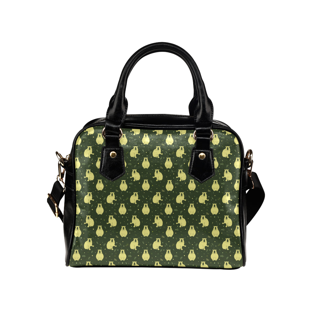 Capybara Pattern Print Design 03 Shoulder Handbag