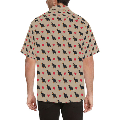 Cocker Pattern Print Design 02 Men's Hawaiian Shirt