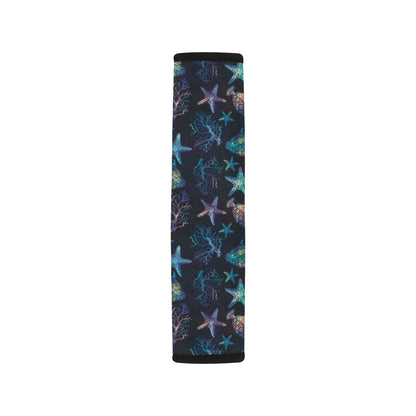 Starfish Pattern Print Design 01 Car Seat Belt Cover