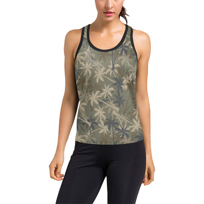 Palm Tree camouflage Women's Racerback Tank Top