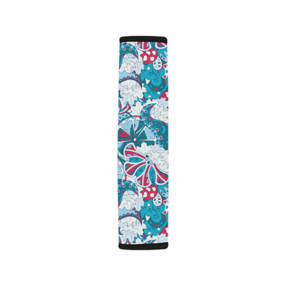 Funky Retro Pattern Print Design A05 Car Seat Belt Cover