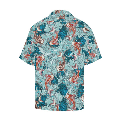 KOI Fish Pattern Print Design 05 Men's Hawaiian Shirt