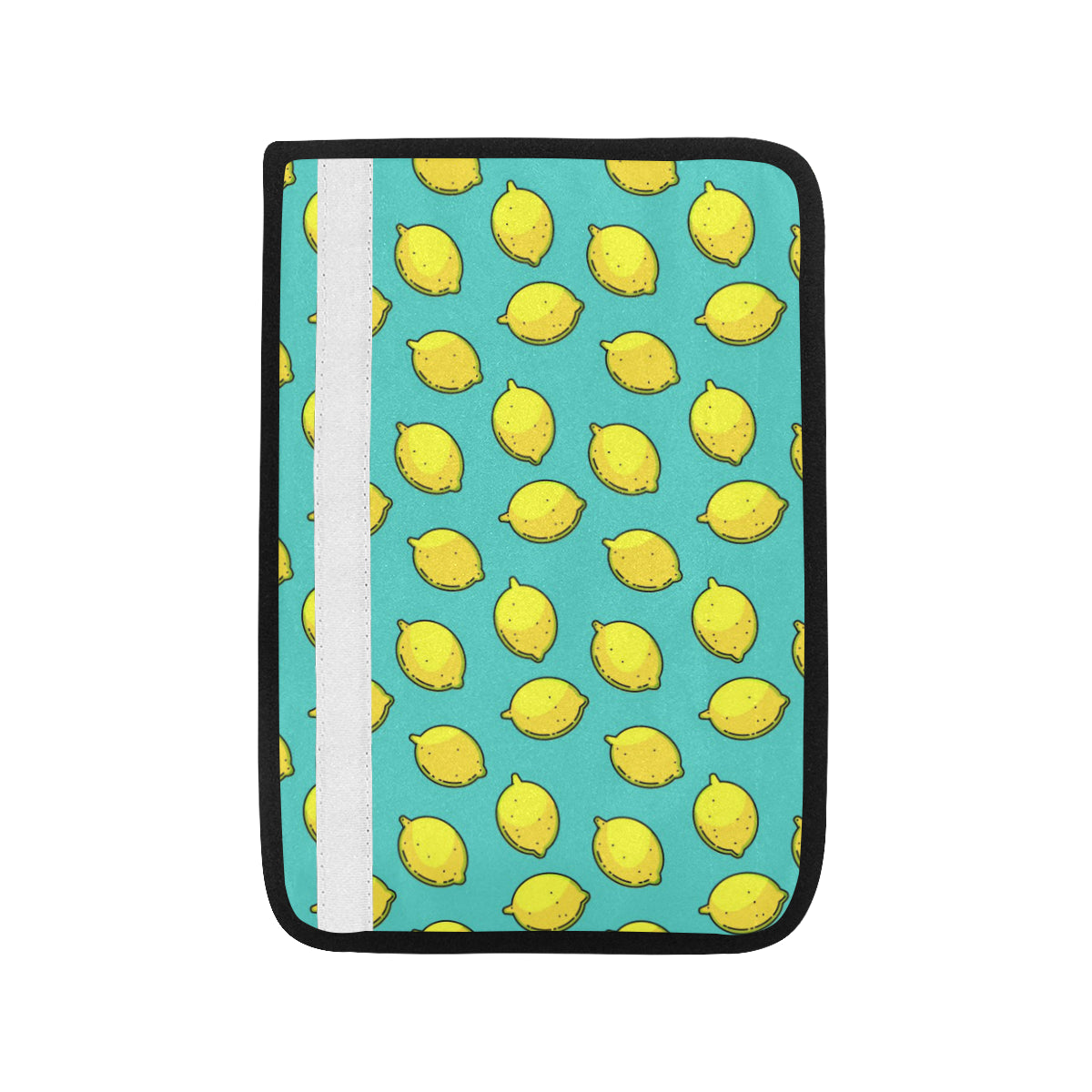 Lemon Pattern Print Design LM04 Car Seat Belt Cover