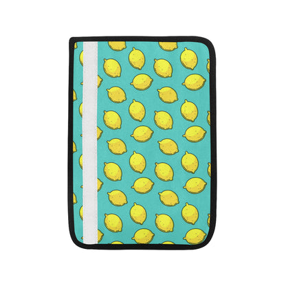 Lemon Pattern Print Design LM04 Car Seat Belt Cover