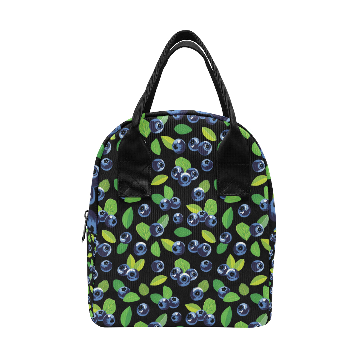 Blueberry Pattern Print Design BB03 Insulated Lunch Bag