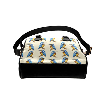 Kingfisher Pattern Print Design 01 Shoulder Handbag