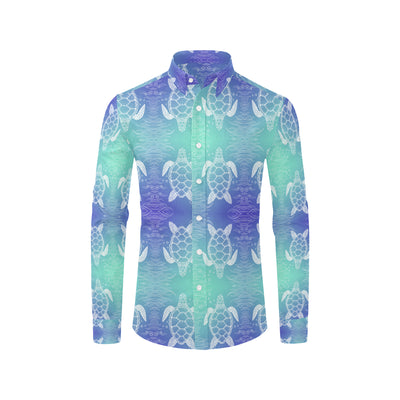 Sea Turtle Draw Men's Long Sleeve Shirt