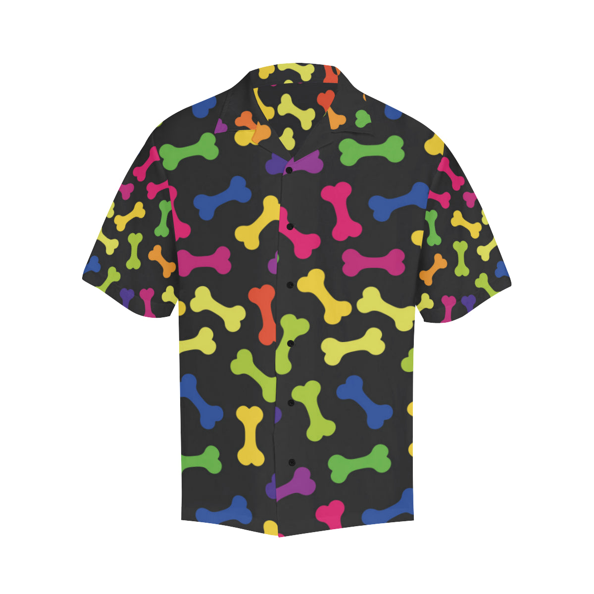 Dog Bone Neon Color Pattern Print Design 02 Men's Hawaiian Shirt