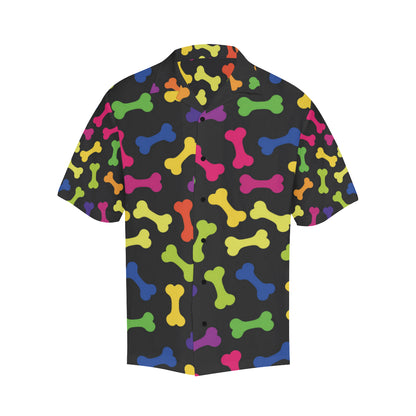 Dog Bone Neon Color Pattern Print Design 02 Men's Hawaiian Shirt