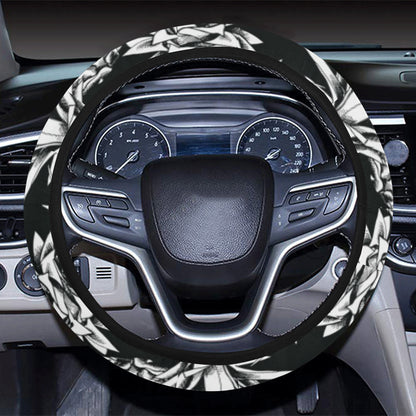 Pineapple Pattern Print Design PP08 Steering Wheel Cover with Elastic Edge