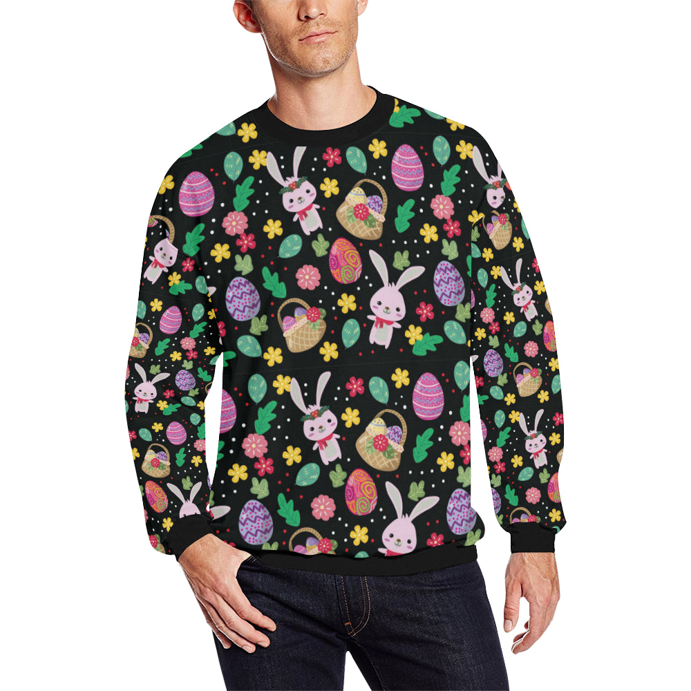 Easter Eggs Pattern Print Design RB05 Men Long Sleeve Sweatshirt