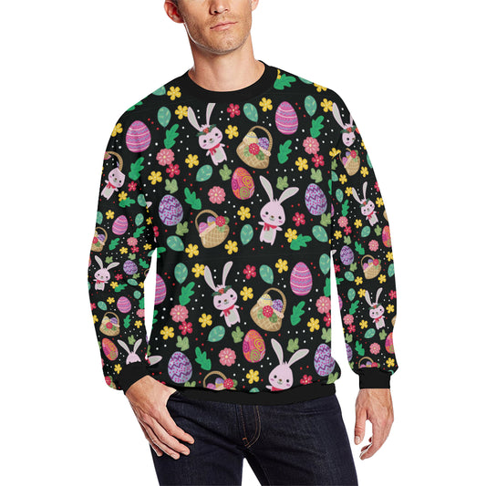 Easter Eggs Pattern Print Design RB05 Men Long Sleeve Sweatshirt