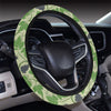 Wine Grape Thmed Print Steering Wheel Cover with Elastic Edge