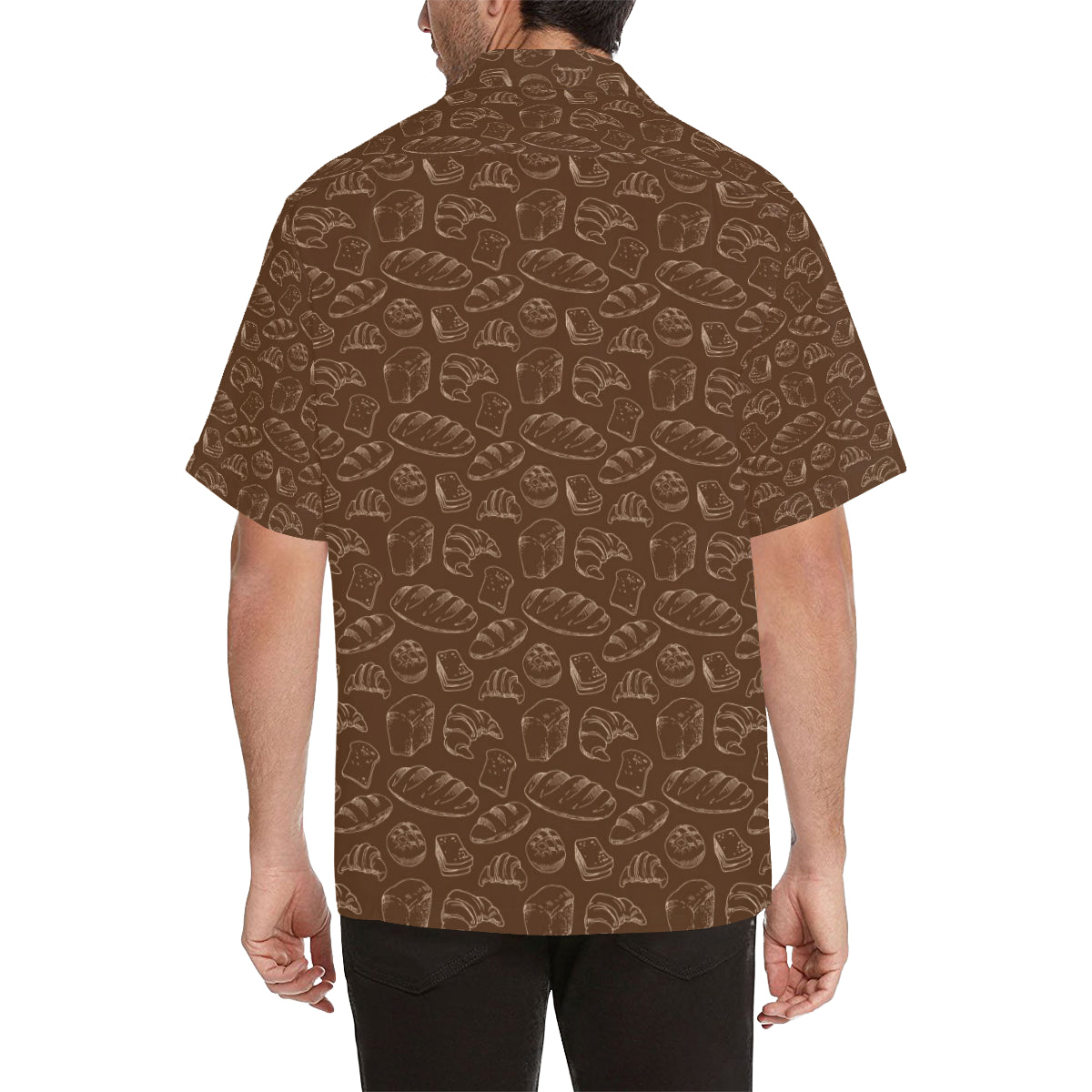 Bread Pattern Print Design 02 Men's Hawaiian Shirt