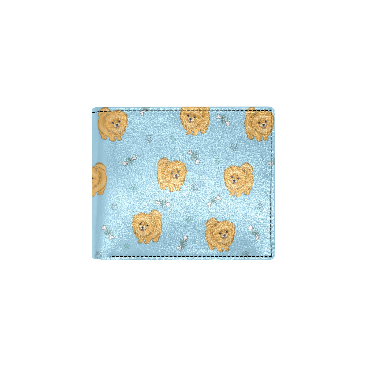 Pomeranians Pattern Print Design A03 Men's ID Card Wallet
