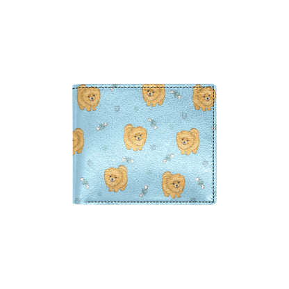 Pomeranians Pattern Print Design A03 Men's ID Card Wallet