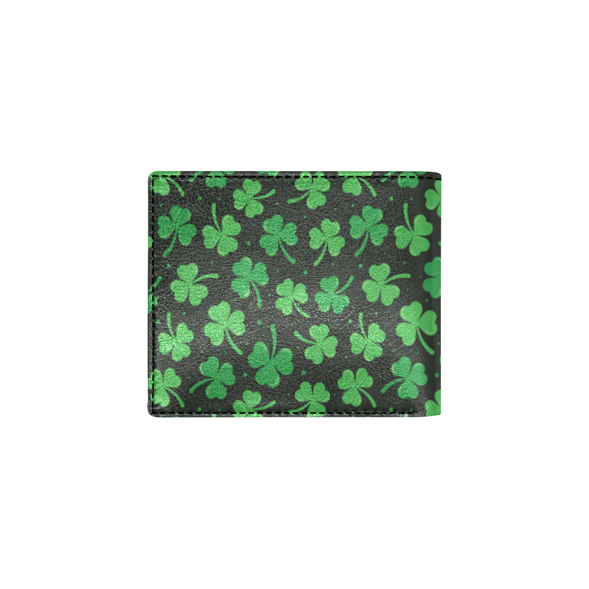 Clover  Pattern Print Design 04 Men's ID Card Wallet