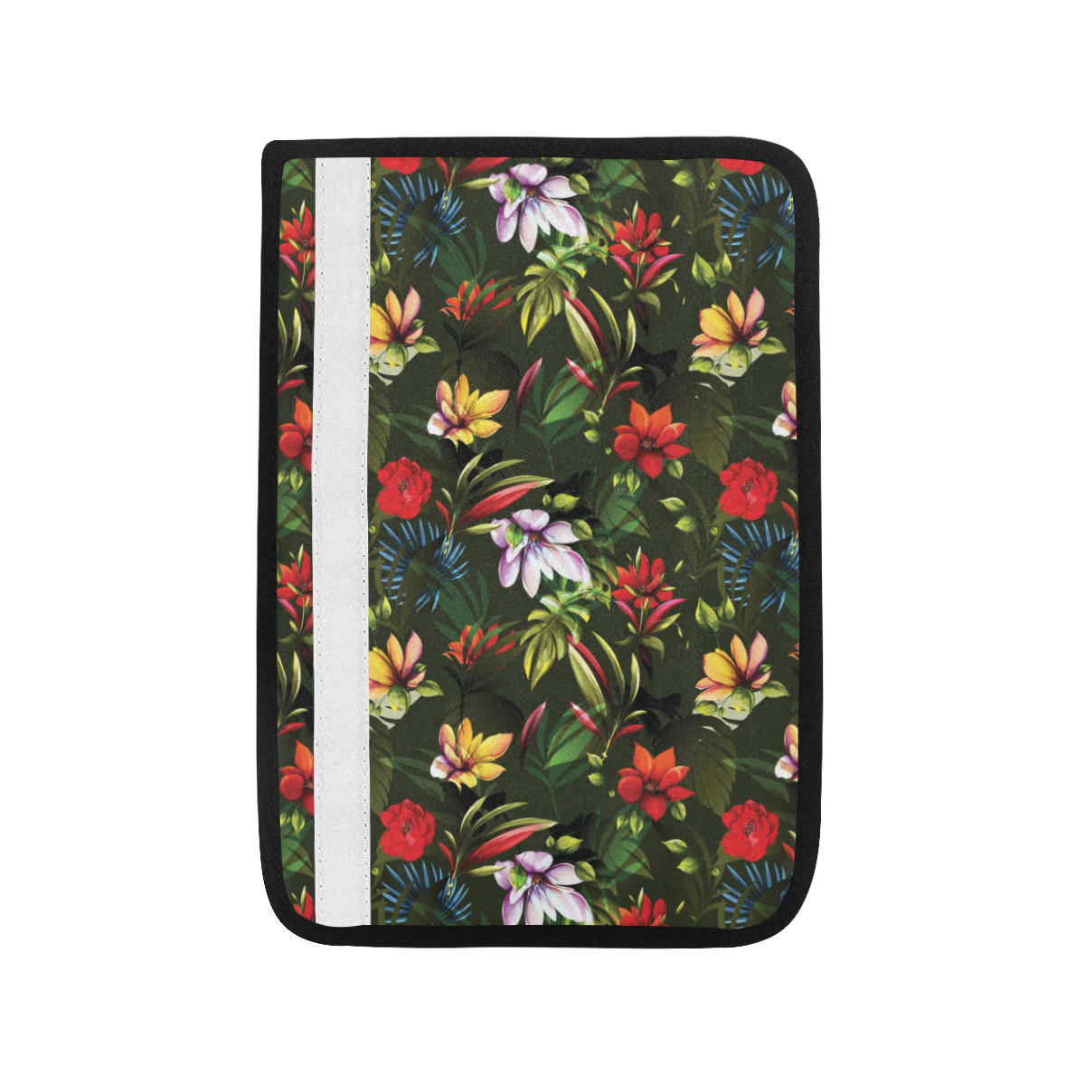 Magnolia Pattern Print Design 02 Car Seat Belt Cover