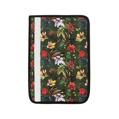 Magnolia Pattern Print Design 02 Car Seat Belt Cover