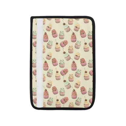 Cupcake Pattern Print Design 04 Car Seat Belt Cover