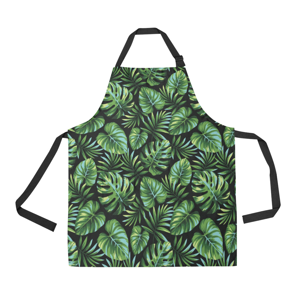 Palm Leaves Pattern Print Design PL013 Apron with Pocket