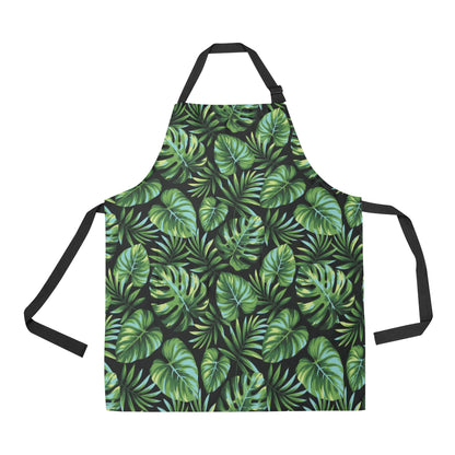 Palm Leaves Pattern Print Design PL013 Apron with Pocket