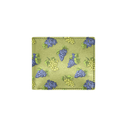 Grape Pattern Print Design GP08 Men's ID Card Wallet