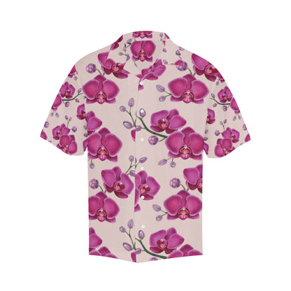 Orchid Pattern Print Design A02 Men's Hawaiian Shirt
