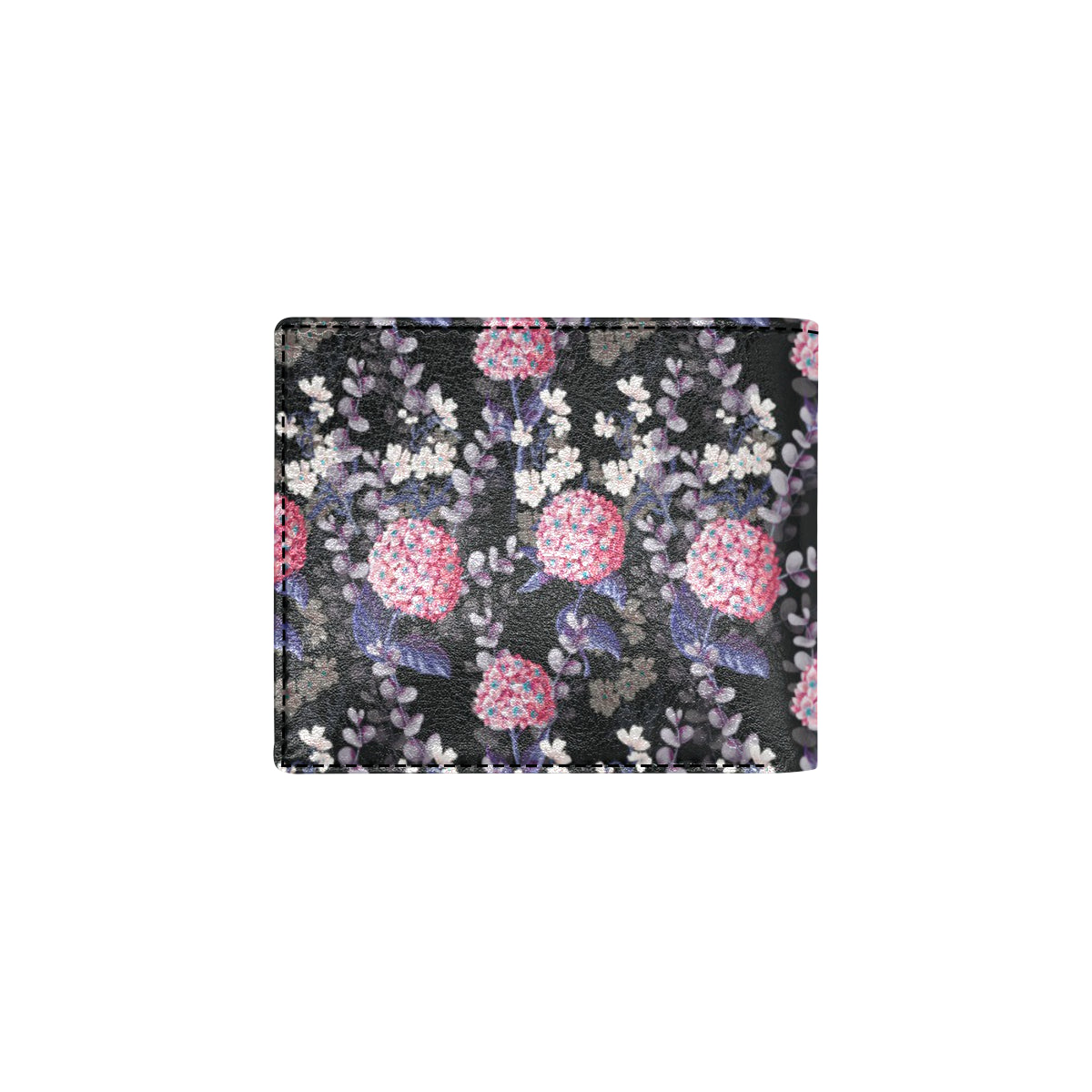 Hydrangea Pattern Print Design HD04 Men's ID Card Wallet