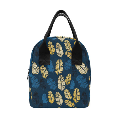 Banana Leaf Pattern Print Design BL09 Insulated Lunch Bag