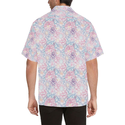 Dahlia Pattern Print Design 01 Men's Hawaiian Shirt