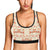 Flamingo Hibiscus Print Pattern Sports Bra